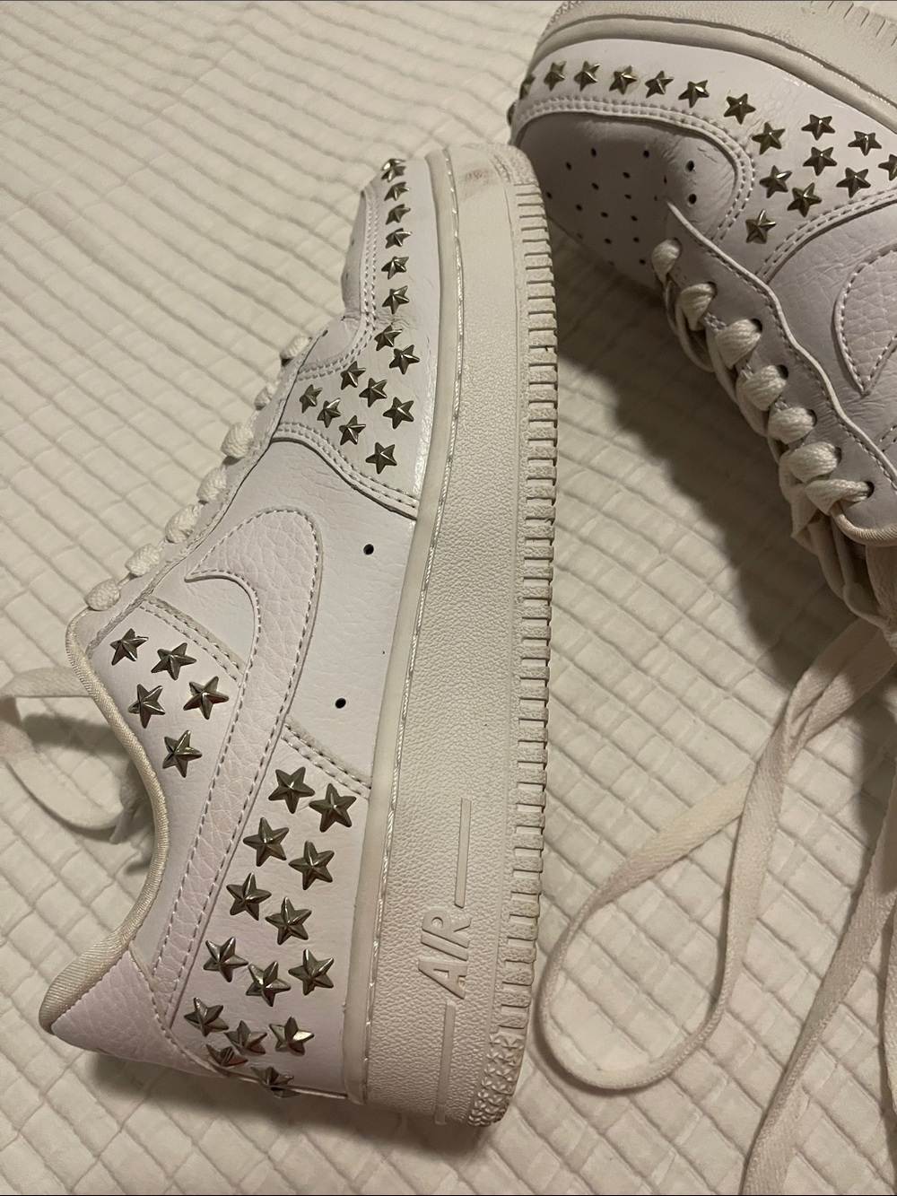Nike Air Force Sneakers with Star Studs 6.5